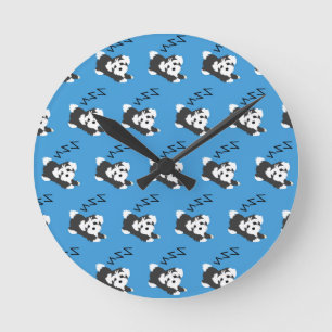 Sleeping Havanese Dog Animals Lover ZZZ Pet Owner Round Clock