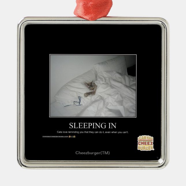 Sleeping In Metal Tree Decoration (Front)