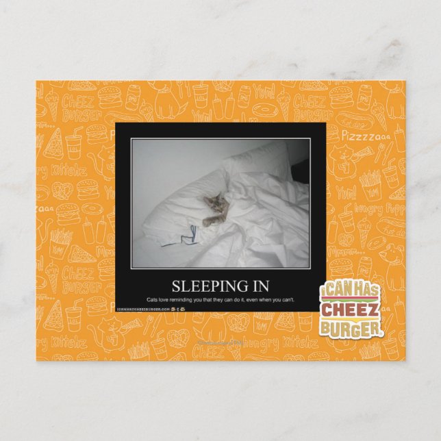 Sleeping In Postcard (Front)