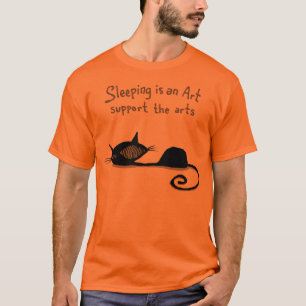 Sleeping is an Art Cat Shirt