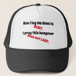 Sleeping It Off Novelty Hat
