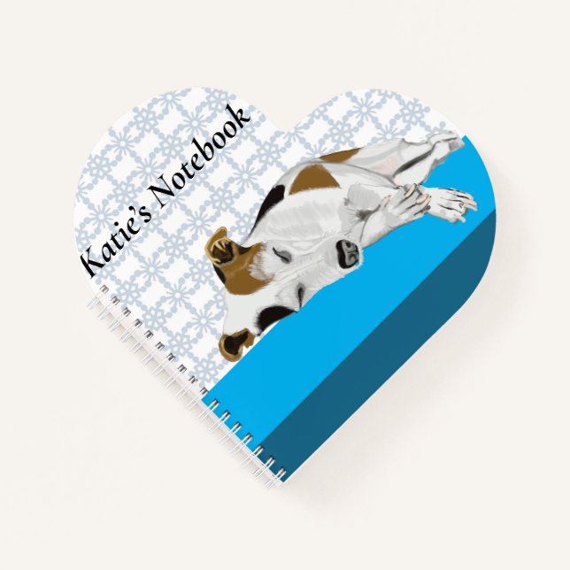 Sleeping Jack Russell Notebook (Front)