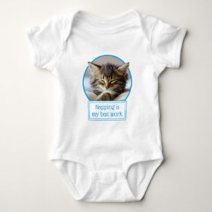 Sleeping Kitten Baby Bodysuit