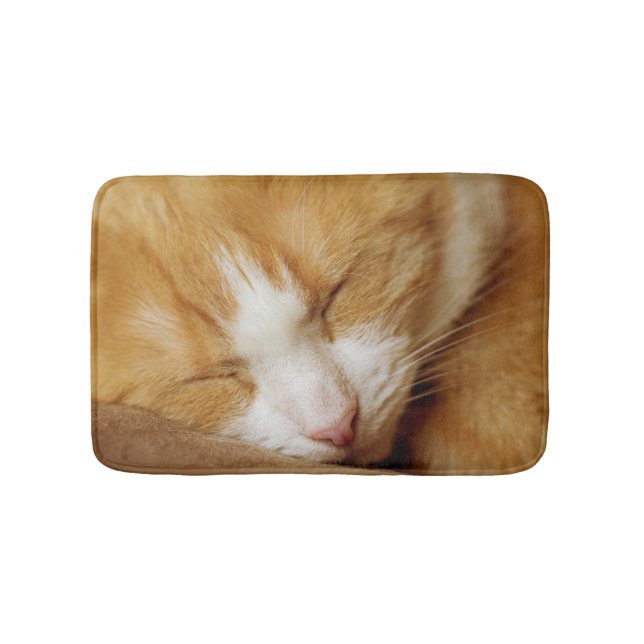 Sleeping Kitten Bath Mat (Front)