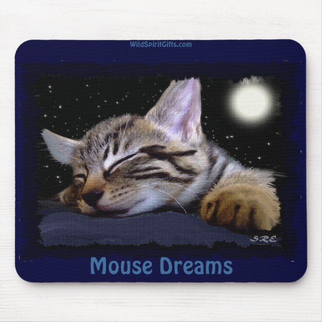 SLEEPING KITTEN Cute Animal-lover Mousepad (Front)
