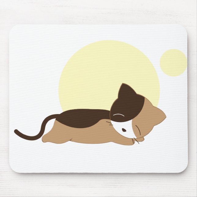 Sleeping Kitten Mouse Pad (Front)
