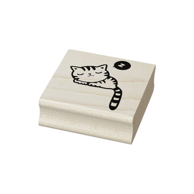 sleeping kitty art stamp (Stamp)