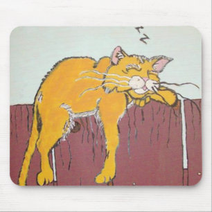Sleeping Kitty Mousepad