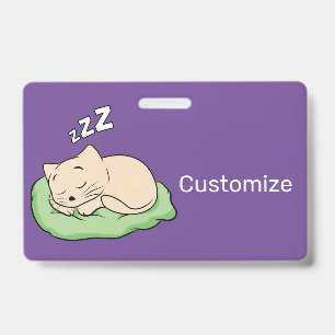 Sleeping Kitty Thunder_Cove ID Badge