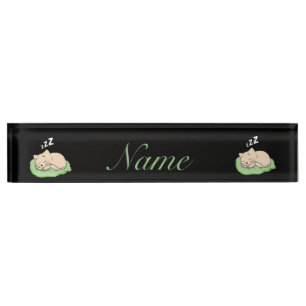 Sleeping Kitty Thunder_Cove Nameplate