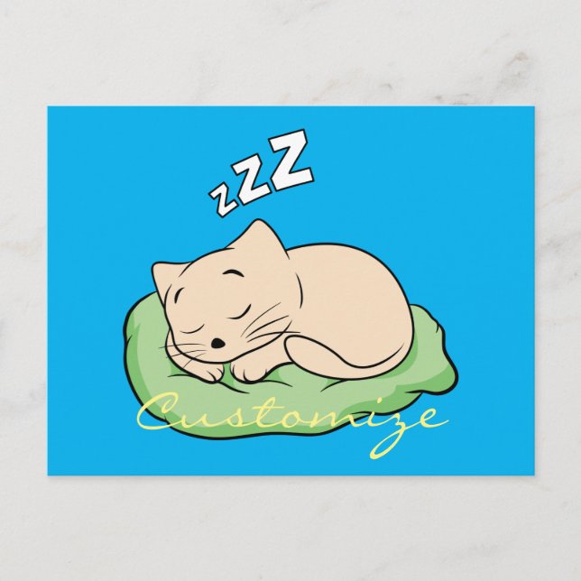 Sleeping Kitty Thunder_Cove Postcard (Front)