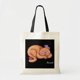 Sleeping Kitty Tote Bag