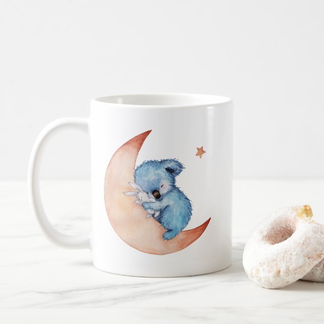 Sleeping Koala bear Coffee mug (With Donut)