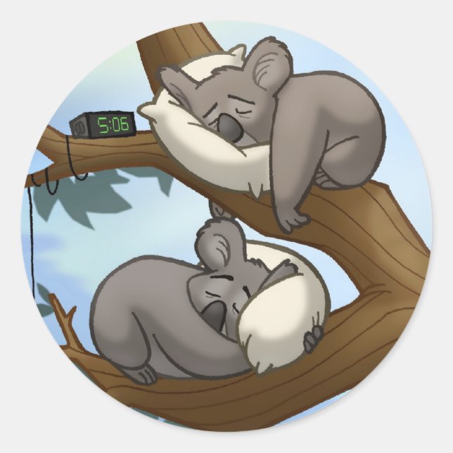 Sleeping Koala Stickers (Front)
