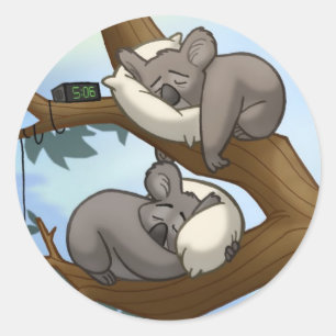 Sleeping Koala Stickers