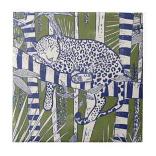 Sleeping Leopard Tile