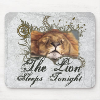 Sleeping Lion Mouse Pad