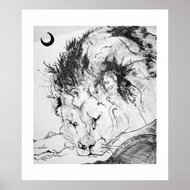 Sleeping Lion Poster (Front)