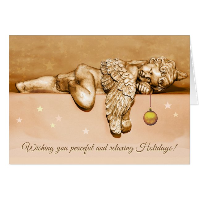 Sleeping Little Holiday Angel (Front Horizontal)