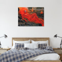 “Sleeping Magma” – Volcanic Woman Portrait