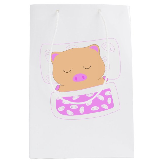 Sleeping Medium Gift Bag (Front)