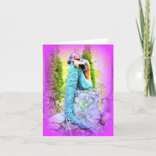 Sleeping mermaid note card