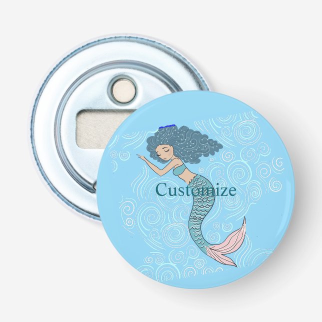 Sleeping Mermaid Thunder_Cove Bottle Opener (Front)
