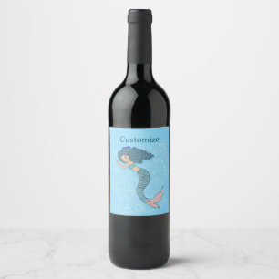 Sleeping Mermaid Thunder_Cove Wine Label
