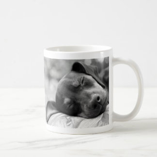 Sleeping Miniature Pinscher dog Coffee Mug