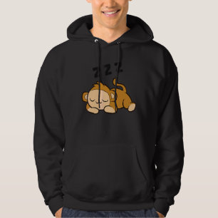 Sleeping Monkey Ape Monkey Pajama Cute Monkey Hoodie