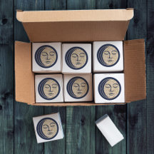    Sleeping Moon Magic Navy Blue Vintage Celestial