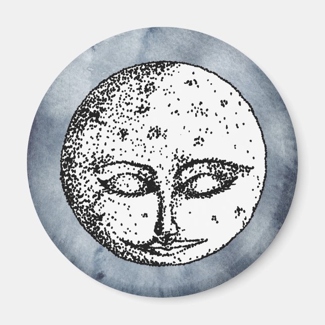 Sleeping Moon Magnet (Front)