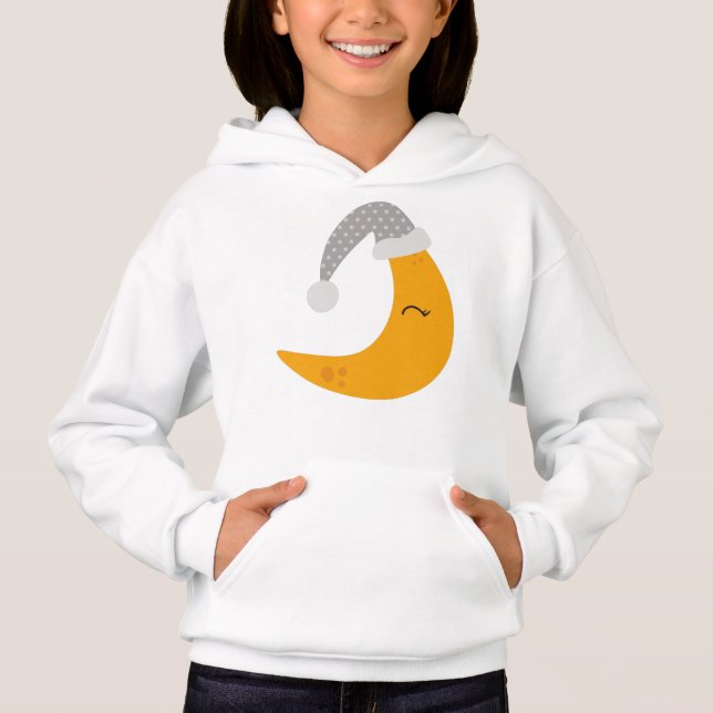 Sleeping Moon, Nightcap, Cute Moon, Yellow Moon (Front)