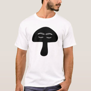 Sleeping Mushroom Face Silhouette T-Shirt