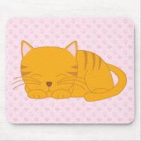 Sleeping Orange Tabby Cat