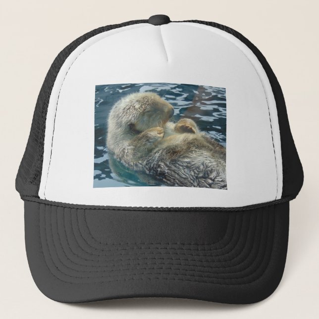 Sleeping Otter Trucker Hat (Front)