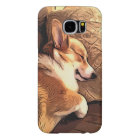 Sleeping Pembroke Welsh Corgi dog