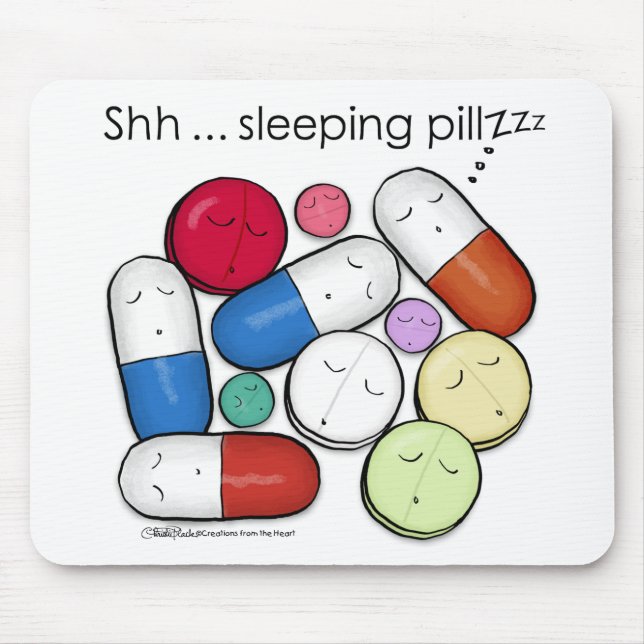 Sleeping Pills-Medication Mouse Pad (Front)