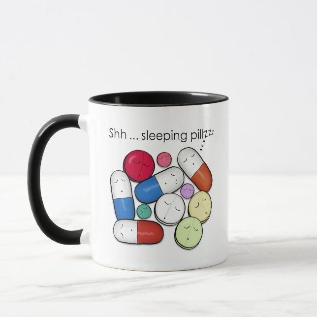 Sleeping Pills-Medication Mug (Left)