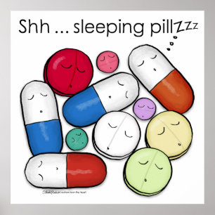 Sleeping Pills-Medication Poster