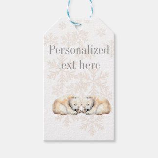 Sleeping Polar Bears Gift Tag