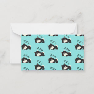 Sleeping Pomeranian Dog Animals Lover ZZZ Pet Card