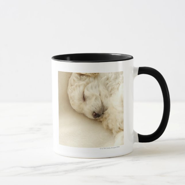 Sleeping Poodle puppy Mug (Right)
