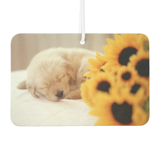 Sleeping Puppy Air Freshener (Front)
