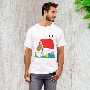 Sleeping Puppy Dog House Cute Pet T-Shirt