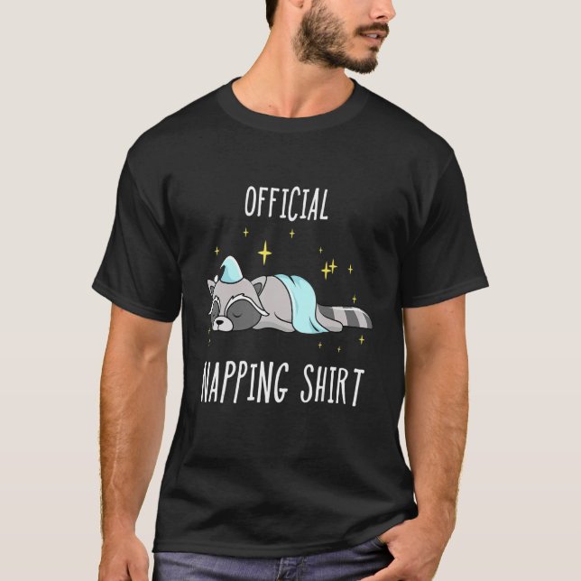 Sleeping Racoon Pyjamas Sleepyhead T-Shirt (Front)