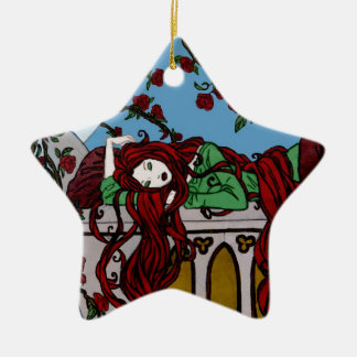 Sleeping Rapunzel Ceramic Tree Decoration