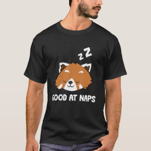 Sleeping Red Panda Good At Naps Napping Red Panda  T-Shirt