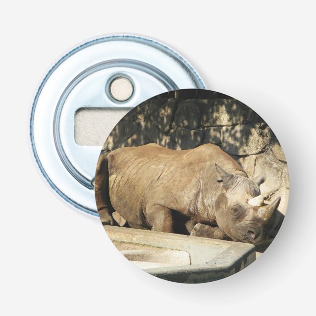 Sleeping Rhino Bottle Opener (Front)