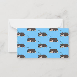 Sleeping Rottweiler Dog Lover ZZZ Animal Pet Owner Card